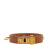 Hermès B Hermès Brown with Gold Calf Leather Mini Dog Anneaux Wrap Bracelet France