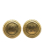 Chanel AB Chanel Gold Gold Plated Metal Logo Clip On Earrings France