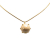 Chanel B Chanel Gold Beige Gold Plated Metal Enamel CC Studded Sphere Pendant Necklace France