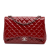 Chanel B Chanel Red Bordeaux Patent Leather Leather Maxi Classic Patent Double Flap France