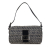 Fendi B Fendi Gray Dark Gray Canvas Fabric Zucchino Baguette Italy