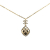 Chanel B Chanel Gold Gold Plated Metal Rhinestones CC Pendant Necklace France