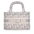 Christian Dior AB Dior Gray Light Gray Canvas Fabric Mini Oblique Book Tote France