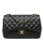 Chanel B Chanel Black Lambskin Leather Leather Jumbo Classic Lambskin Double Flap Italy