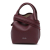 Loro Piana AB Loro Piana Red Burgundy Calf Leather Small Grained skin Bale Bag Italy