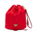 Prada AB Prada Red Nylon Fabric Tessuto Drawstring Pouch Italy