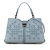 Bottega Veneta B Bottega Veneta Blue Light Blue Calf Leather Intrecciato Napoli Satchel Italy