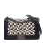 Chanel AB Chanel Black with White Calf Leather Medium Bicolor Woven skin Boy Flap France