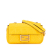 Fendi B Fendi Yellow Calf Leather Zucca Embossed Chain Midi Baguette Italy