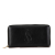 Saint Laurent B Yves Saint Laurent Black Calf Leather Belle De Jour Zip Around Wallet Italy