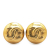 Chanel B Chanel Gold Gold Plated Metal CC Clip On Earrings France