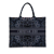 Christian Dior AB Dior Blue Dark Blue Canvas Fabric Large Kaleidiorscopic Book Tote Italy