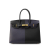 Hermès AB Hermès Blue Midnight Blue with Black Calf Leather Epsom Birkin Sellier Casaque 30 France