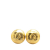 Chanel B Chanel Gold Gold Plated Metal CC Round Clip on Earrings France