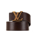 Louis Vuitton AB Louis Vuitton Brown Dark Brown Calf Leather Initiales Belt Spain