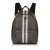 Burberry B Burberry Brown Coated Canvas Fabric Monogram Stripe Backpack Italy