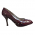 Dolce&Gabbana Peptoes burgundy patent leather pumps 39.5