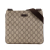 Gucci AB Gucci Brown Beige Coated Canvas Fabric GG Supreme Crossbody Italy