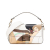 Fendi AB Fendi White Coated Canvas Fabric Zucca Graphic Print Bikini Girls Baguette Satchel Italy