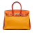 Hermès AB Hermès Yellow Calf Leather Clemence Arlequin Birkin Retourne 35 France