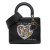 Christian Dior AB Dior Black Calf Leather Niki De Saint Phalle Medium skin Heart Supple Lady Dior Italy