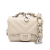 Chanel B Chanel White Ivory Lambskin Leather Leather Mini Chevron Lambskin Card Holder Chain Belt Bag Italy