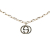 Gucci B Gucci Silver SV925 / Sterling Silver Metal Sterling Silver Interlocking G Pendant Necklace Italy