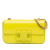 Celine B Celine Yellow Neon Yellow Calf Leather Triomphe skin Cuir Chain Shoulder Bag Italy