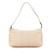 Fendi B Fendi Brown Light Beige Canvas Fabric Zucchino Pochette Italy