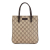 Gucci B Gucci Brown Beige Coated Canvas Fabric Mini GG Supreme Handbag Italy