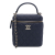 Chanel AB Chanel Blue Navy Caviar Leather Leather CC Quilted Caviar Top Handle Vanity Case with Chain Italy