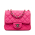 Chanel AB Chanel Pink Caviar Leather Leather Mini Square Classic Caviar Single Flap France