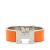 Hermès B Hermès Orange with Silver Enamel Other Wide Clic Clac H Bracelet France