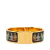 Hermès B Hermès Gold with Multi Enamel Other Wide Qu Importe le Flacon Loquet Hinge Bangle Italy