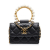 Chanel AB Chanel Black Lambskin Leather Leather Quilted Lambskin Pearl Crown Clutch On Chain Italy