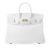 Hermès A Hermès White Off White Calf Leather Swift Birkin Retourne 25 France