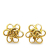 Chanel B Chanel Gold Gold Plated Metal CC Spinner Clip on Earrings France