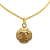 Chanel AB Chanel Gold Gold Plated Metal CC Medallion Clover Necklace France