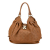 Louis Vuitton AB Louis Vuitton Brown Caramel Calf Leather Monogram Mahina L Hobo France