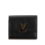 Louis Vuitton AB Louis Vuitton Black Calf Leather Taurillon Capucines XS Wallet France