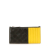 Bottega Veneta B Bottega Veneta Black with Yellow Nappa Leather Leather Nappa Intrecciato Card Holder Italy