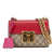 Gucci AB Gucci Brown Beige Coated Canvas Fabric Small GG Supreme Padlock Crossbody Italy