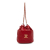 Chanel B Chanel Red Lambskin Leather Leather CC Quilted Lambskin Bucket Bag Italy