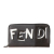 Fendi AB Fendi Black Calf Leather Vocabulary 3D Logo Zip Around Long Wallet Italy