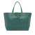 Goyard AB Goyard Green Coated Canvas Fabric Goyardine Saint Louis GM France