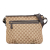 Gucci AB Gucci Brown Canvas Fabric GG Crossbody Italy