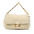 Fendi B Fendi White Ivory Fur Natural Material Mini Shearling Baguette Italy