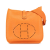 Hermès AB Hermès Orange Calf Leather Clemence Evelyne III GM France