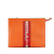 Gucci AB Gucci Orange Calf Leather skin Logo Stripe New Web Clutch Italy