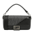 Fendi B Fendi Black Coated Canvas Fabric Zucca And Calfskin Baguette Satchel Italy